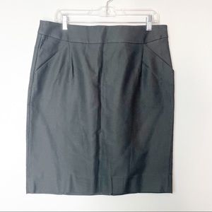 NWT J Crew The Pencil Skirt Black 12